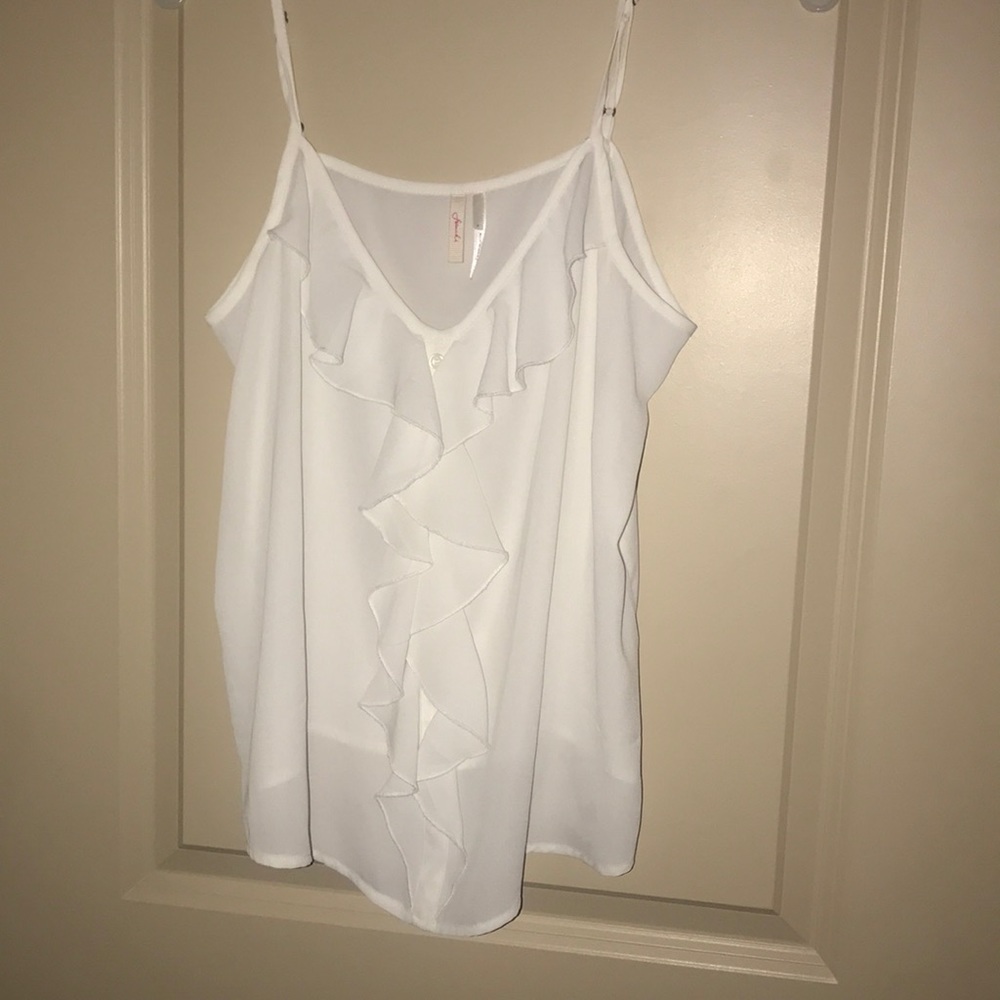 Ruffle tank top